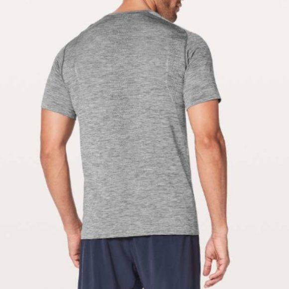 Lululemon Metal Vent Tech Short Sleeve V Slate / White - Picture 3 of 9